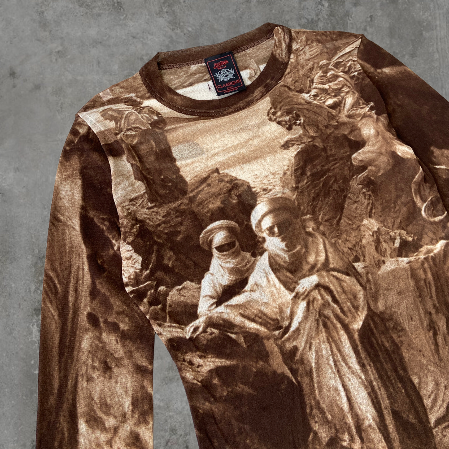 SS98 JEAN PAUL GAULTIER "BEDOUINS & DRAGONS" MESH TOP - M