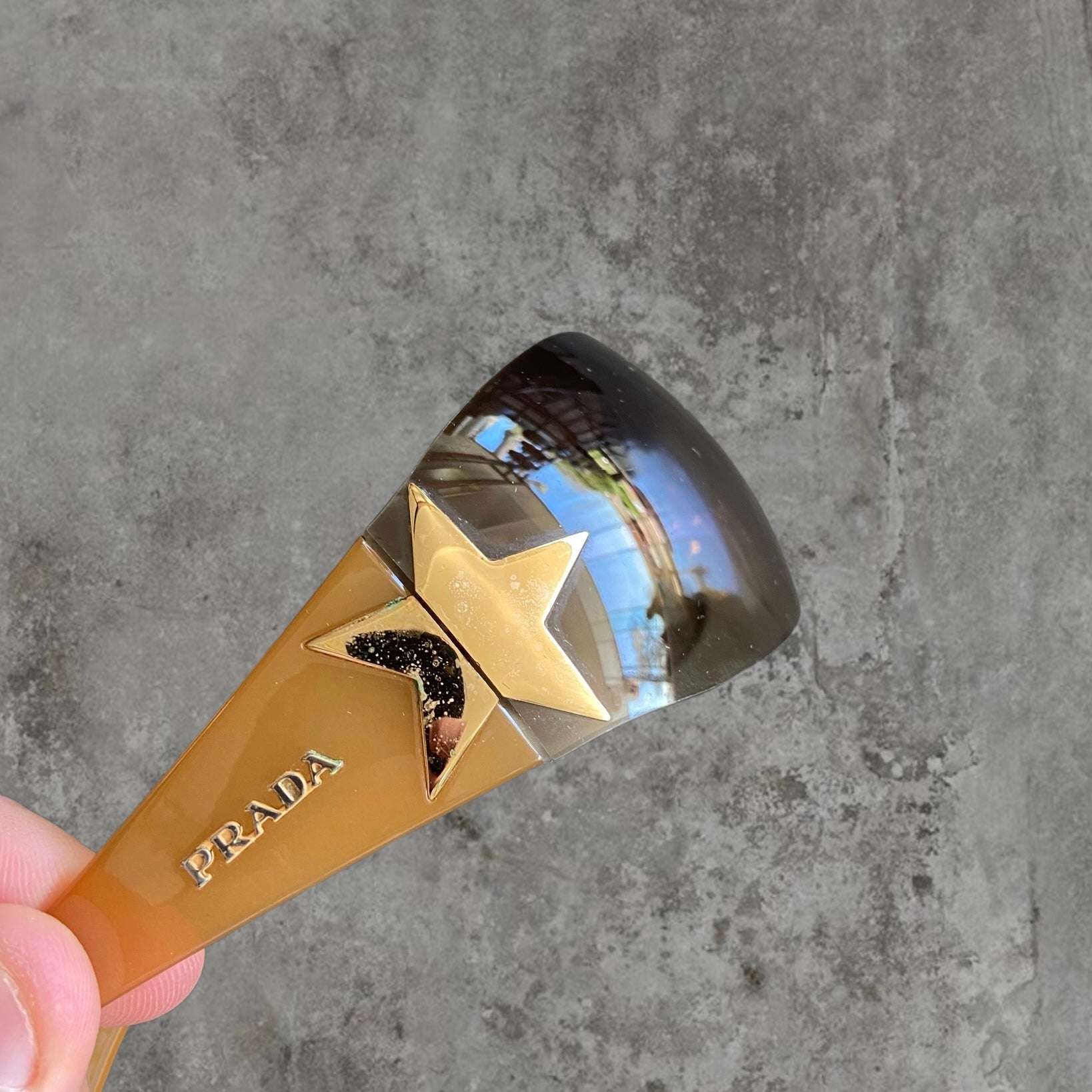 PRADA WRAP AROUND STAR SUNGLASSES