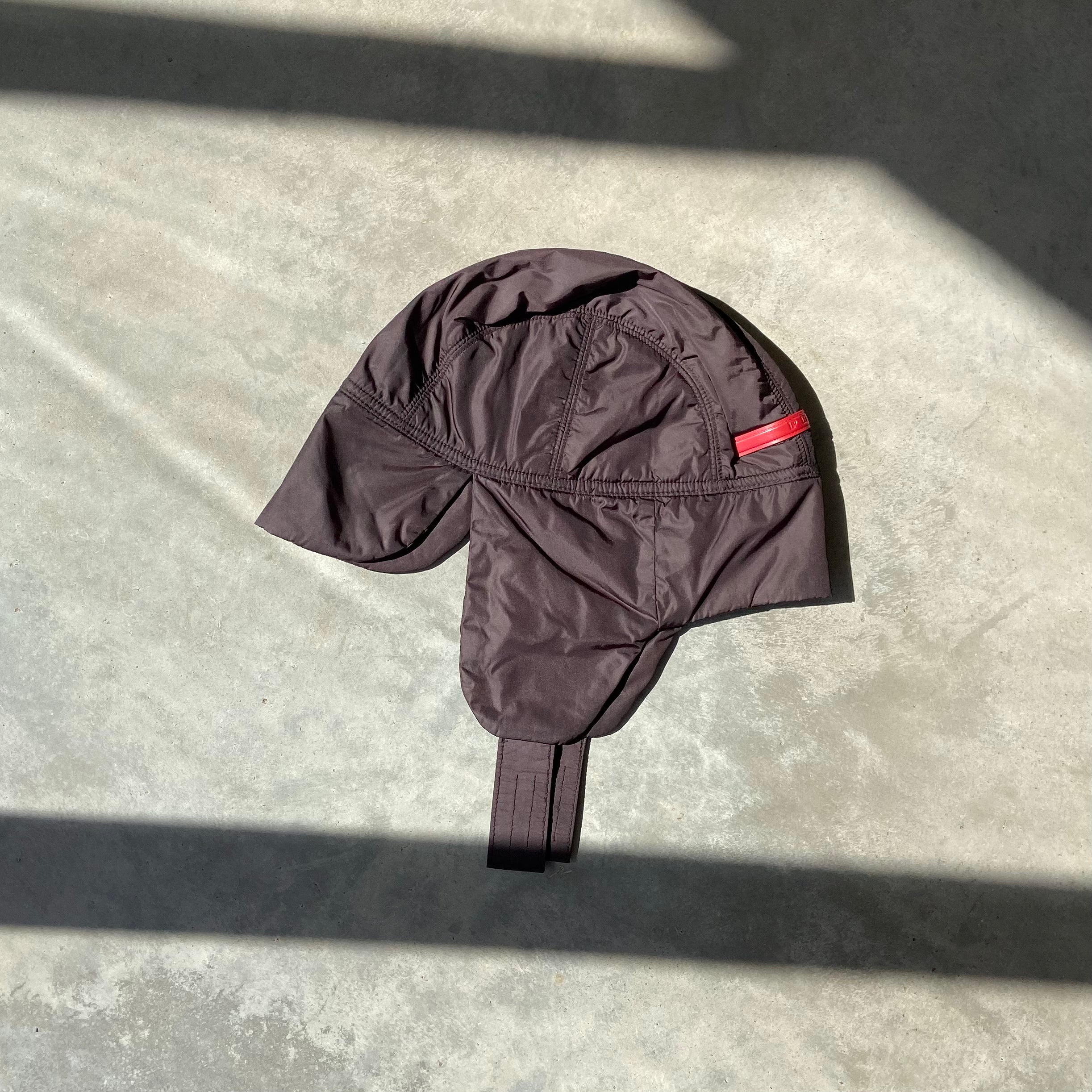 PRADA SPORT NYLON EAR FLAP TRAPPER HAT - EARLY 00'S