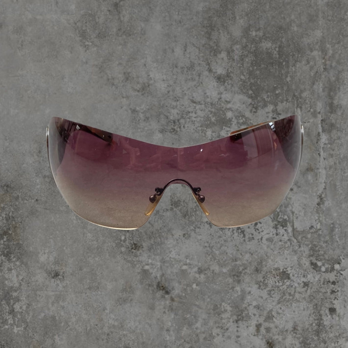 PRADA WRAP AROUND SWIRL TORTOISE SUNGLASSES