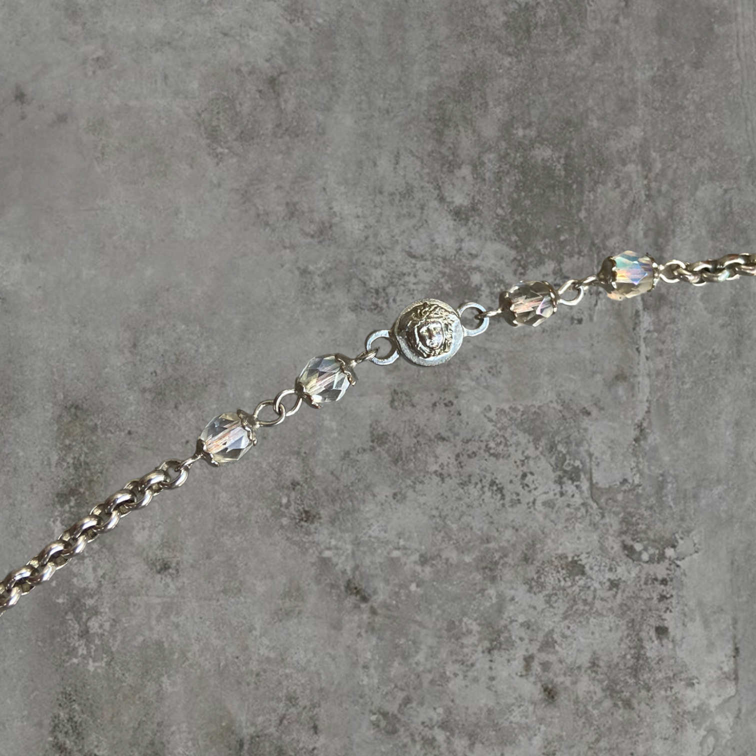 VERSACE MEDUSA NECKLACE HALTER NECK TOP - S