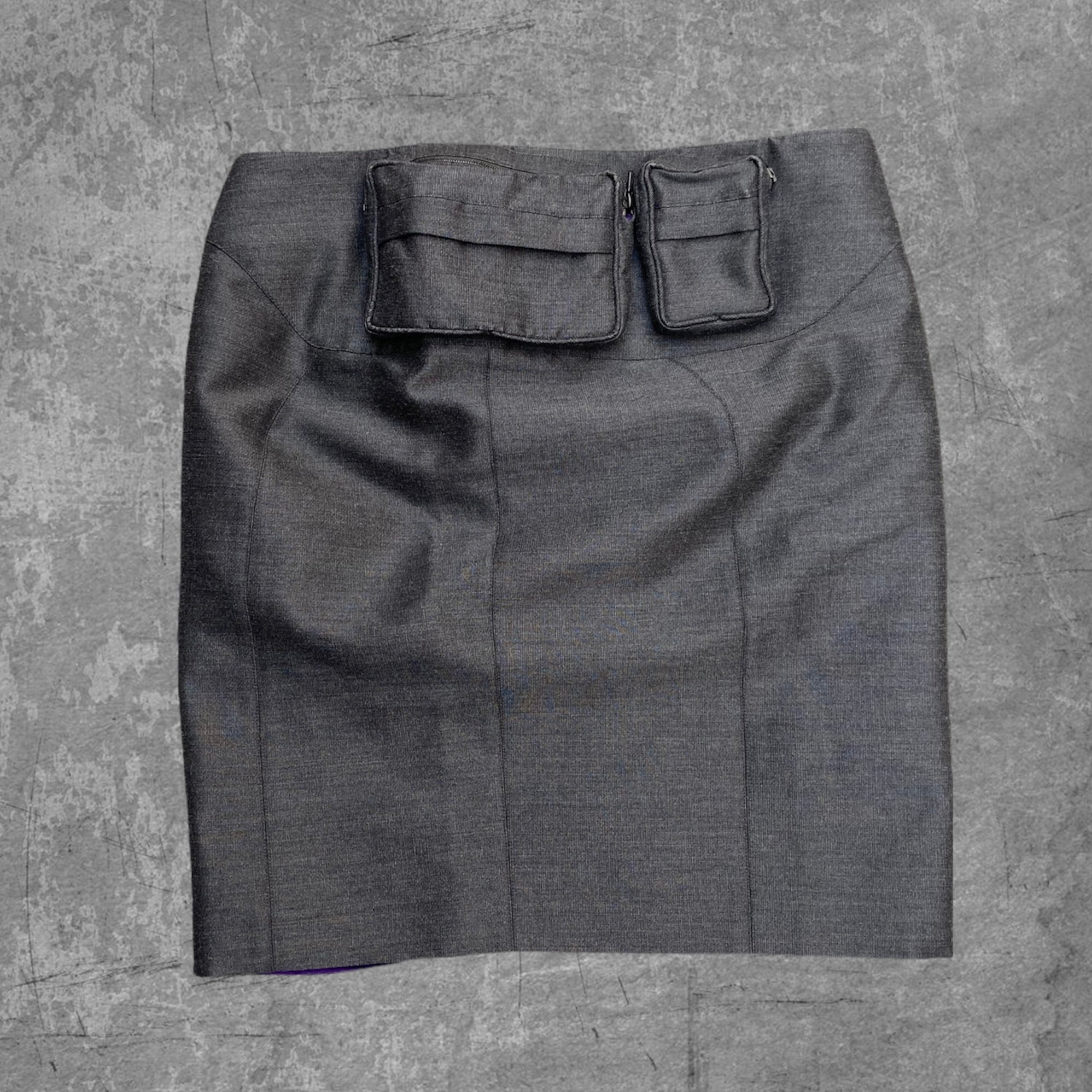 JEAN PAUL GAULTIER 3D POCKET CARGO SKIRT - UK14