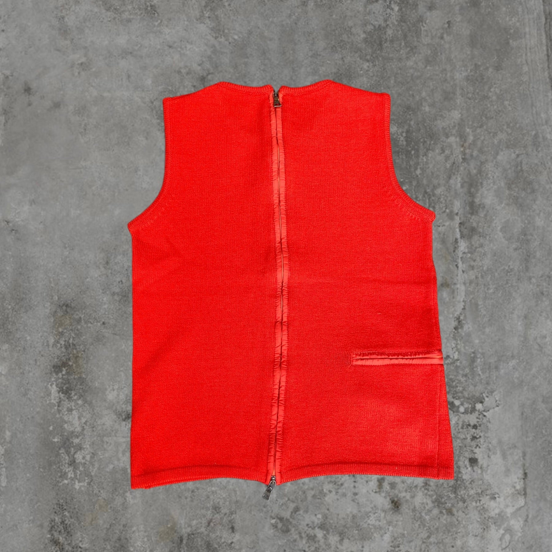 PRADA DOUBLE ZIP KNIT TOP - S/M