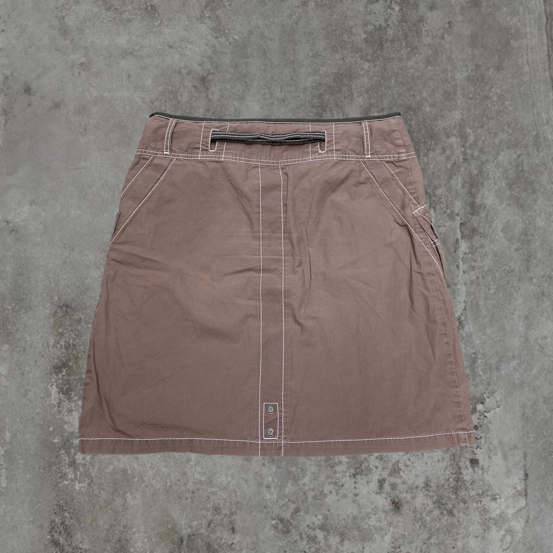 DIESEL BROWN CARGO POCKET SKIRT