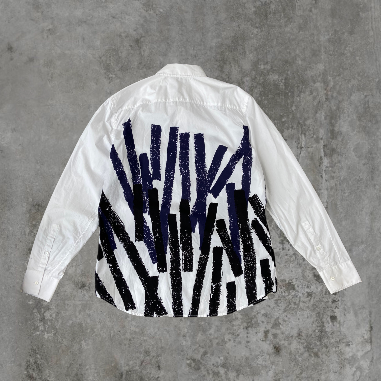 MARNI ABSTRACT PRINT WHITE SHIRT - L/XL