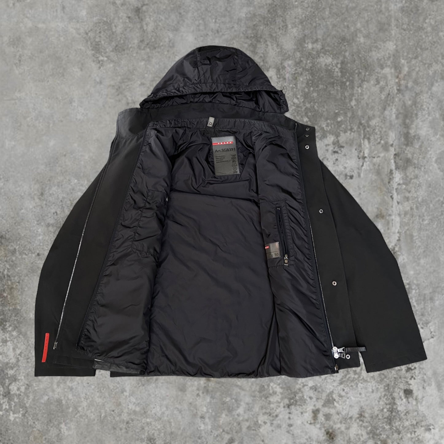 PRADA SPORT NYLON 2 IN 1 JACKET - L
