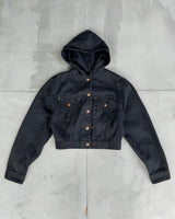 JUNIOR GAULTIER 90'S 2-IN-1 HOODED CROPPED JACKET & SIDE BAG