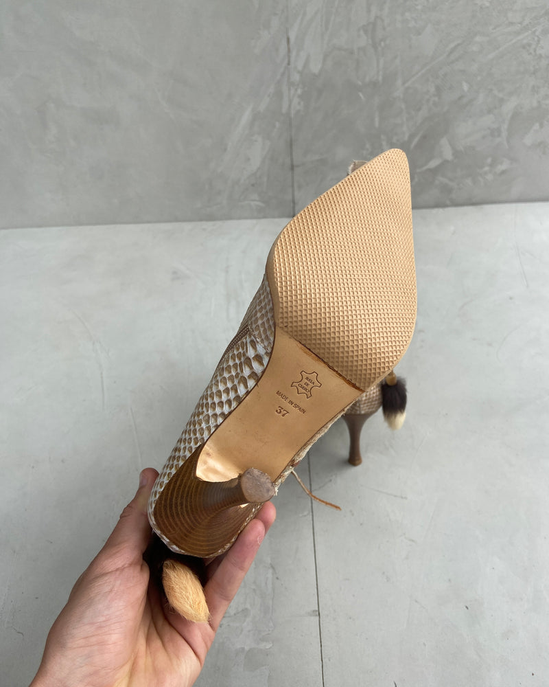EL DANTES LEATHER ANKLE BOOTS - EU 37 / UK 4