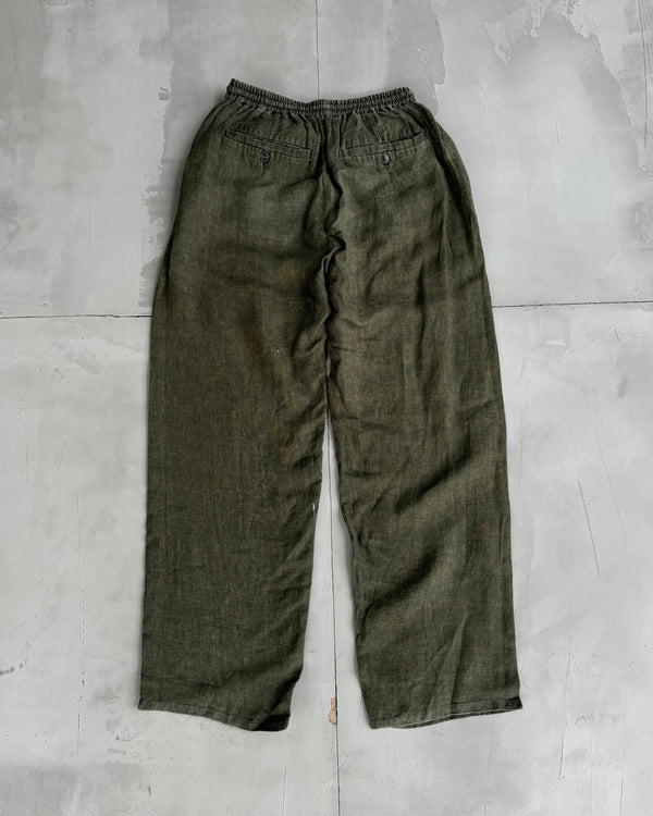 A KIND OF GUISE LINEN WIDE LEG TROUSERS - S