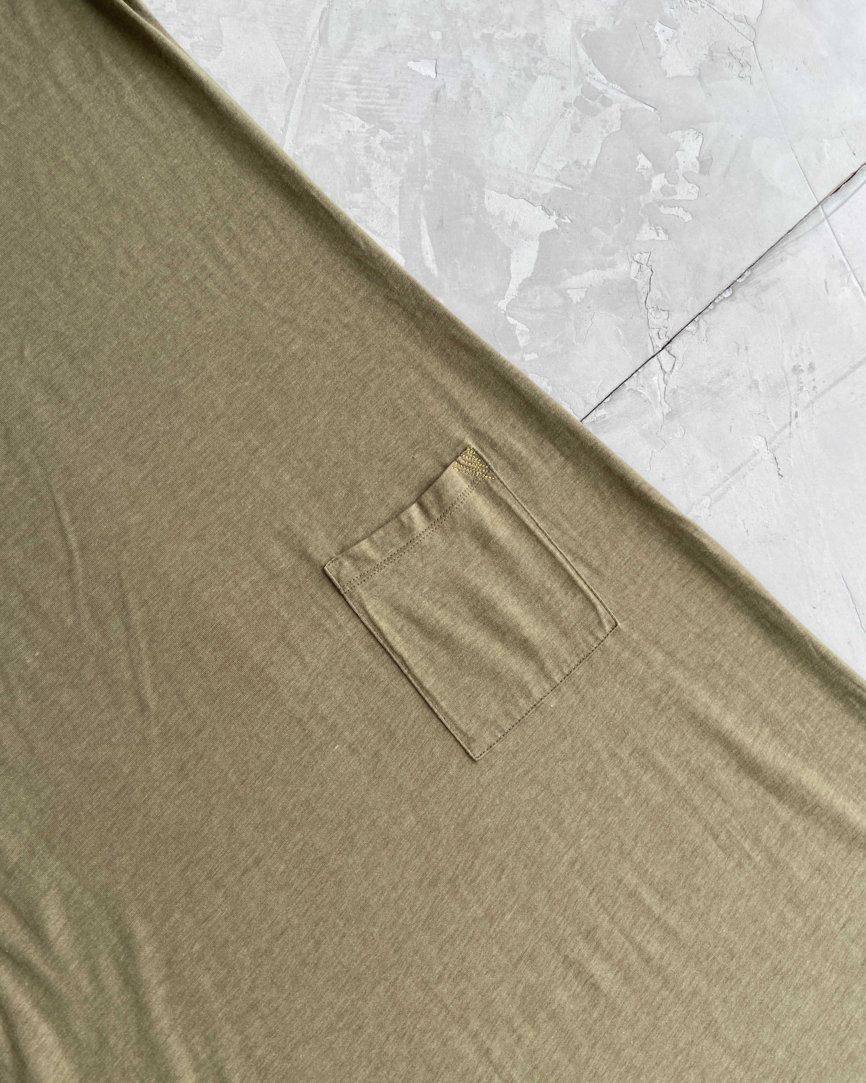 COP COPINE KHAKI COTTON MAXI DRESS - S