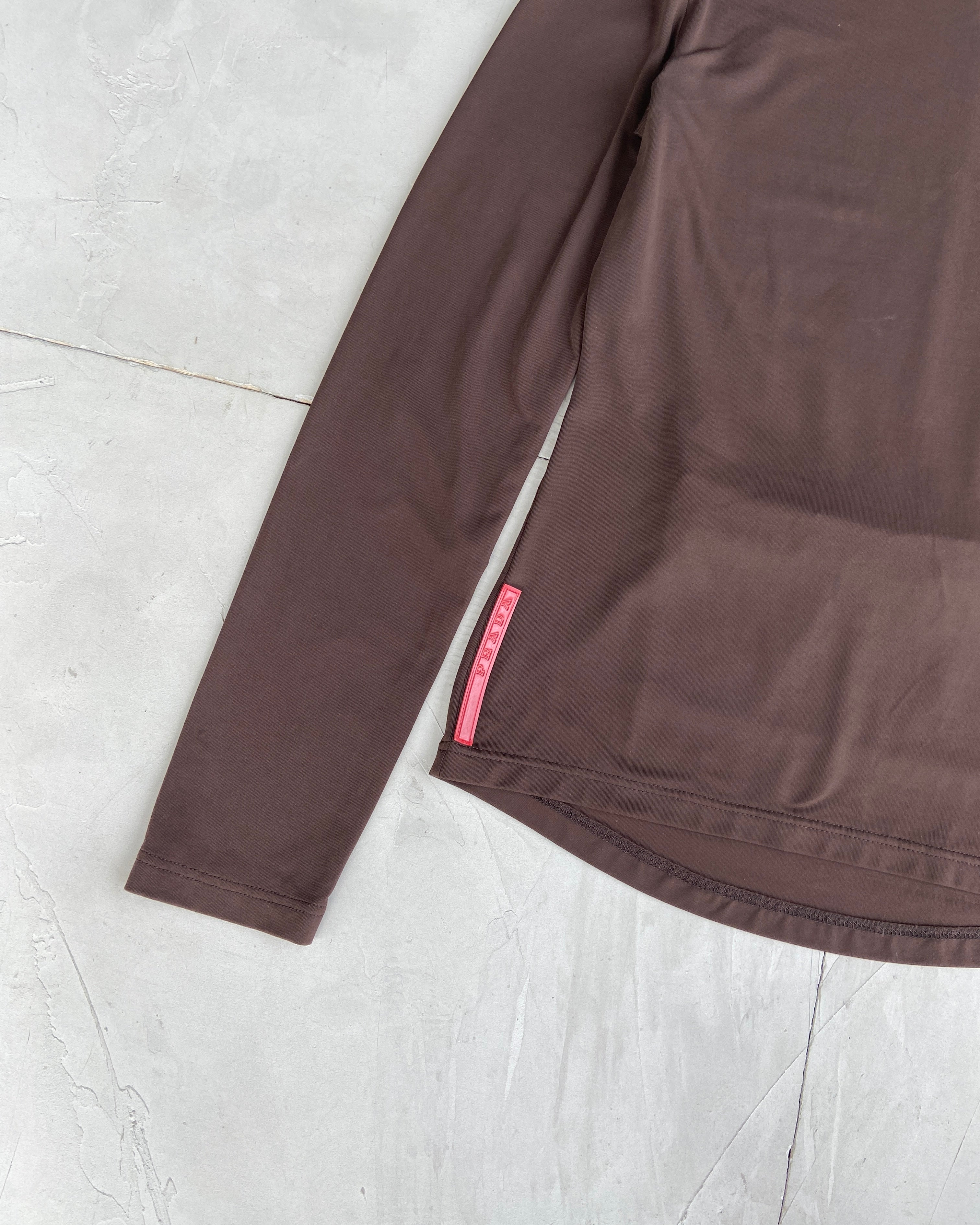 PRADA SPORT NYLON STRETCH POCKET TOP - S