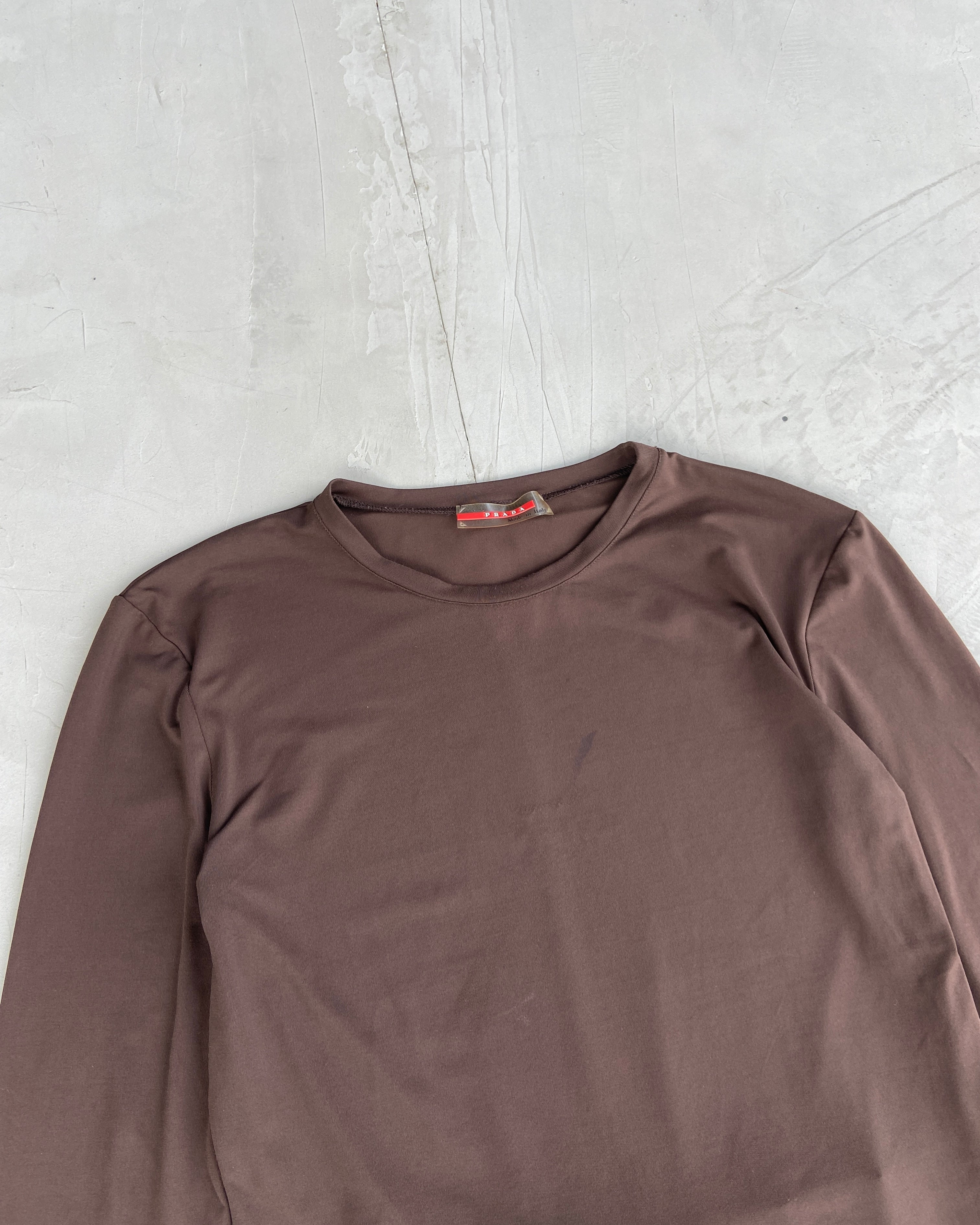 PRADA SPORT NYLON STRETCH POCKET TOP - S