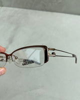 JEAN PAUL GAULTIER CLEAR LENS LOGO GLASSES