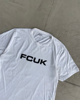 FCUK 2000'S WHITE TEE - L