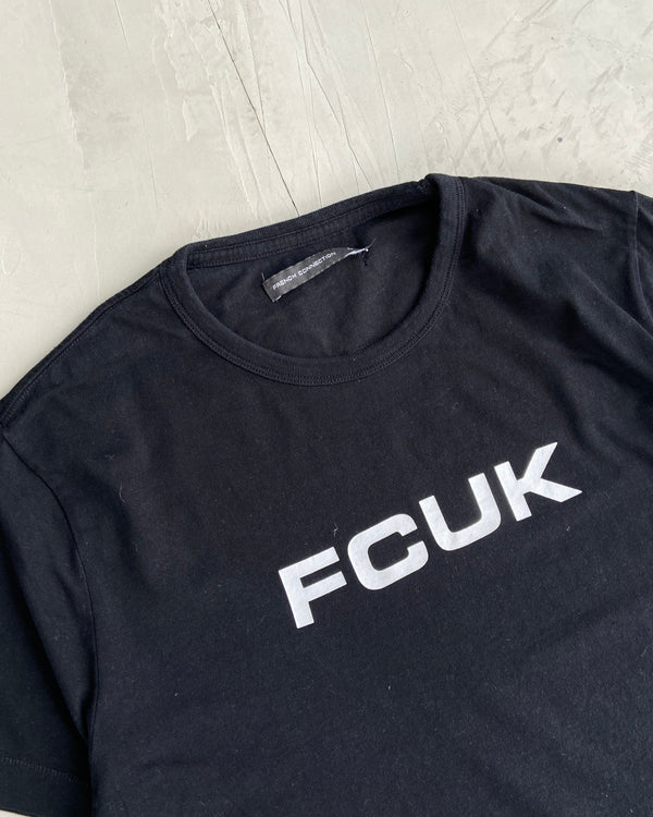 FCUK 2000'S BLACK TEE - M