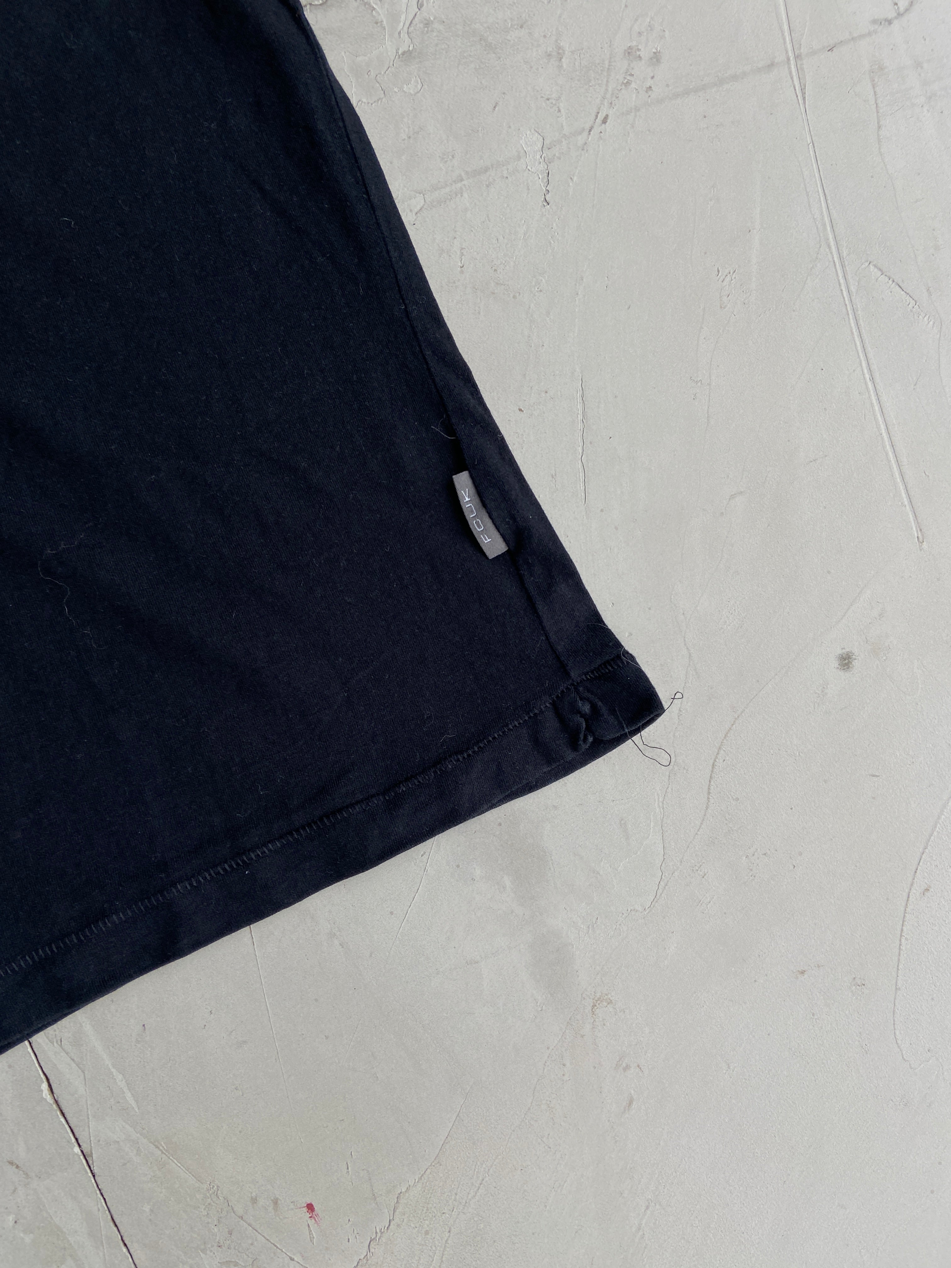 FCUK 2000'S BLACK TEE - M