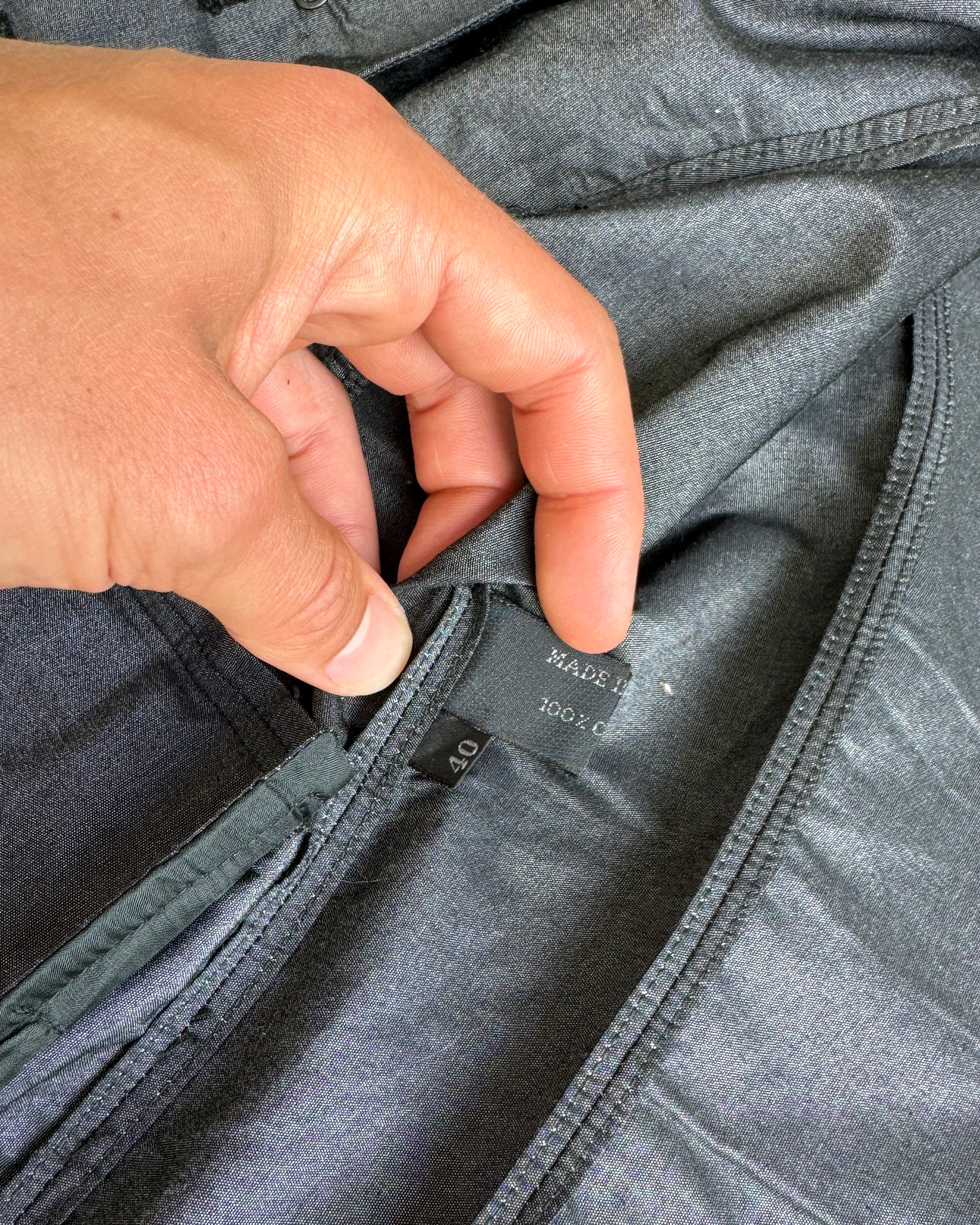 PRADA LIGHTWEIGHT DENIM BLAZER JACKET - S