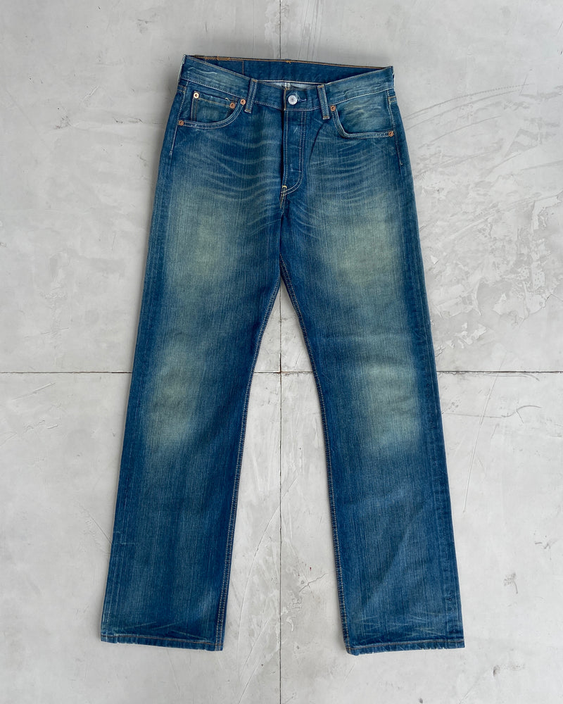 LEVI 501 VINTAGE STRAIGHT LEG BLUE JEANS - W30