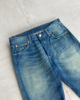 LEVI 501 VINTAGE STRAIGHT LEG BLUE JEANS - W30