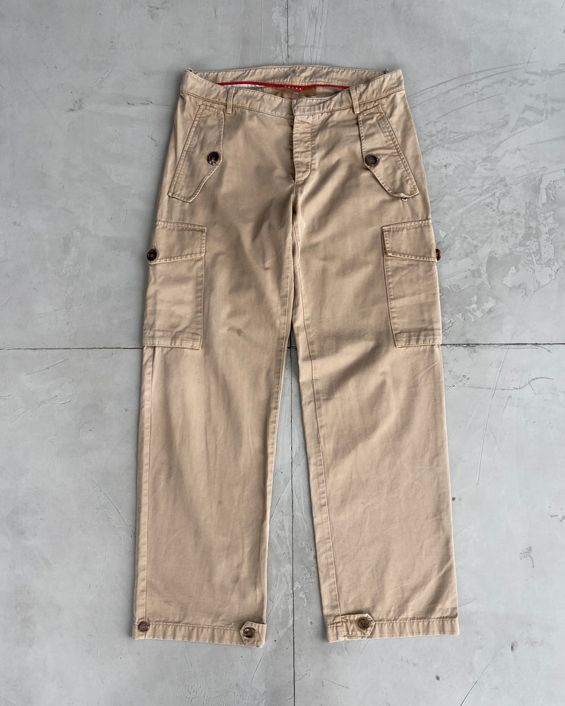 PRADA SPORT BEIGE CARGO TROUSERS - W31"