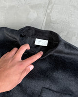 Asymmetric Button-Up Structured Jacket - S/M