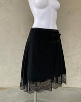 JEAN PAUL GAULTIER JPG 2000'S LACE WRAP SKIRT - S