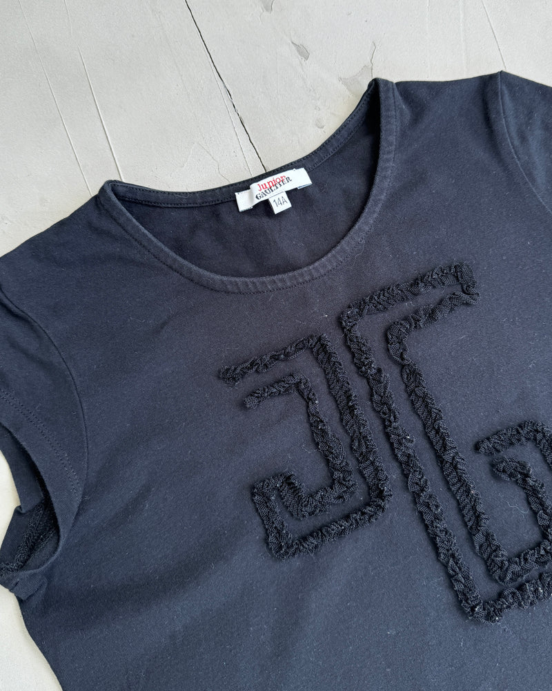 JUNIOR GAULTIER LOGO BABY TEE TOP - S