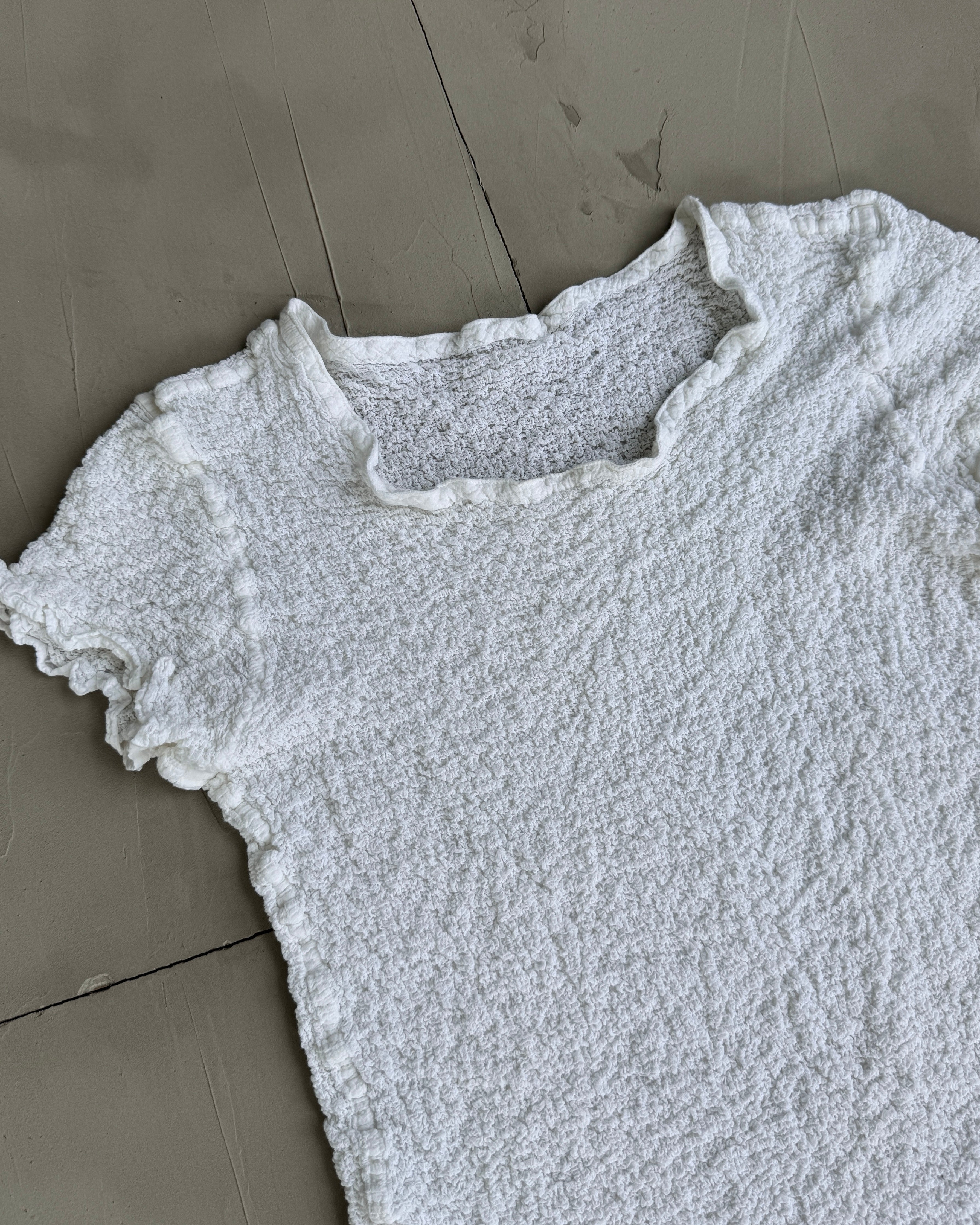 ISSEY MIYAKE SS17 'CAULIFLOWER' WHITE TOP