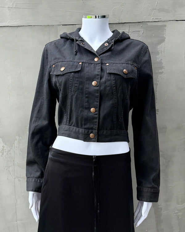 JUNIOR GAULTIER 90'S 2-IN-1 HOODED CROPPED JACKET & SIDE BAG