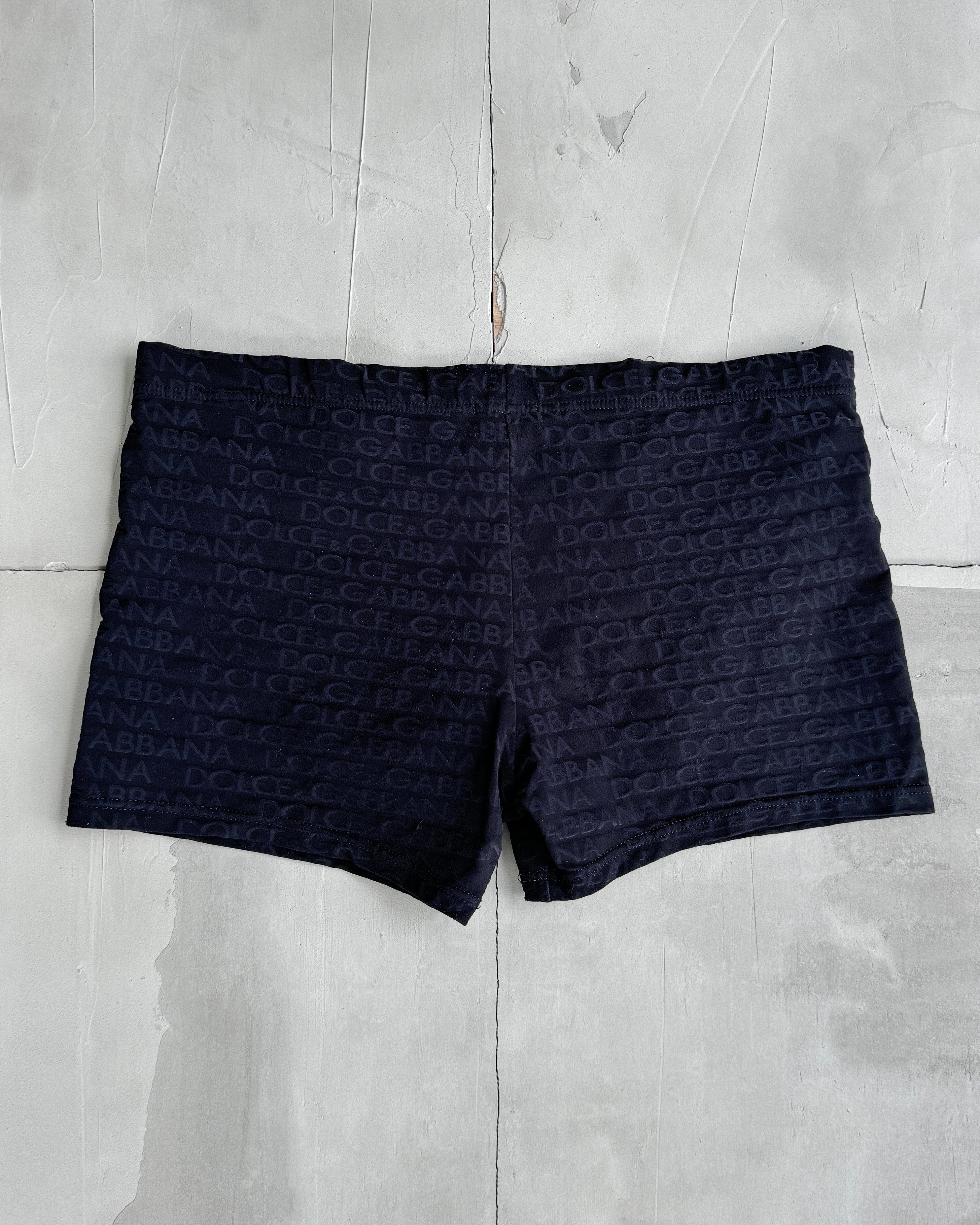 DOLCE & GABBANA D&G MARE MINI BLACK SHORTS - L