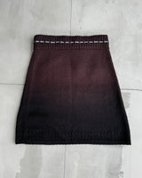 DIESEL KNIT GRADIENT BOW SKIRT - S