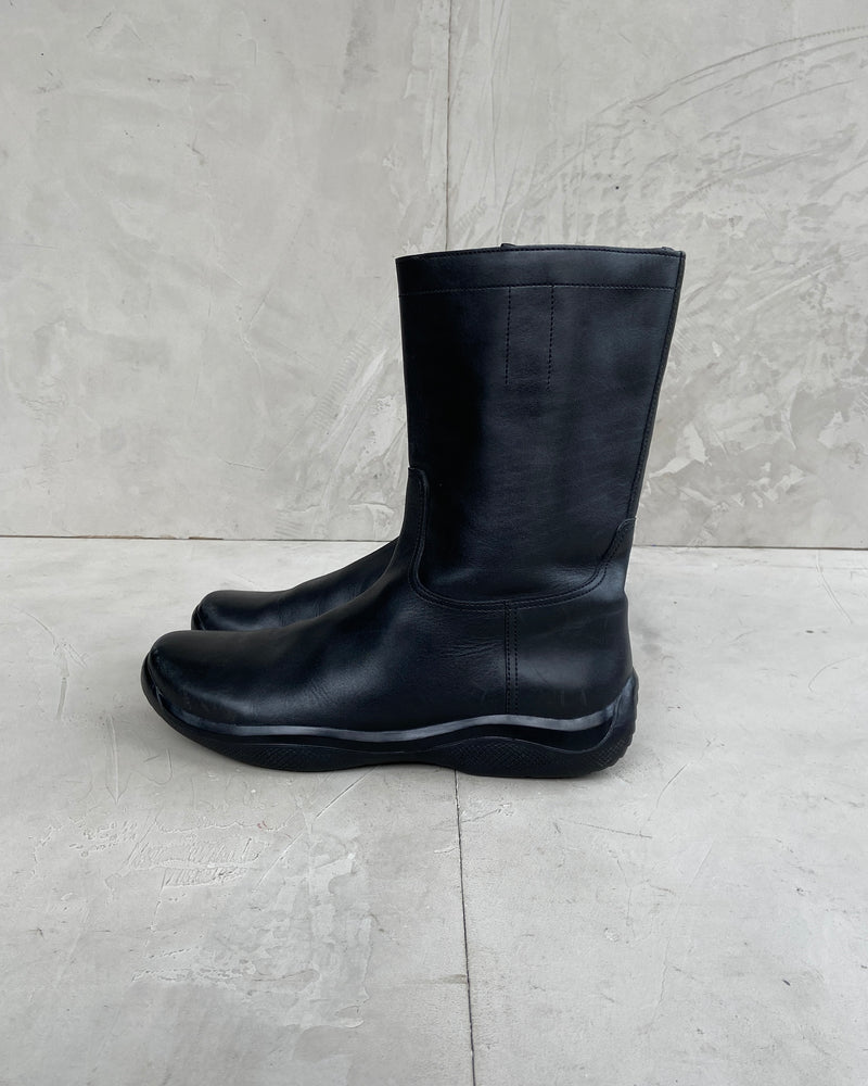 PRADA SPORT 2000'S LEATHER BOOT - UK 10 / EU 44.5