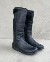 DIESEL 00'S BUBBLE SPIKE SOLE LEATHER BOOTS - UK 7.5 / EU 40.5