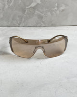 DIOR SKI 6 BROWN WRAP AROUND SUNGLASSES