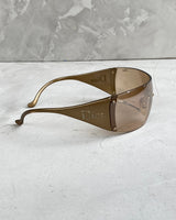 DIOR SKI 6 BROWN WRAP AROUND SUNGLASSES