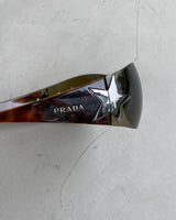 PRADA 2000'S WRAP AROUND STAR SUNGLASSES