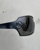 DIOR 2000'S 'DIORGO' WRAP BLACK SUNGLASSES