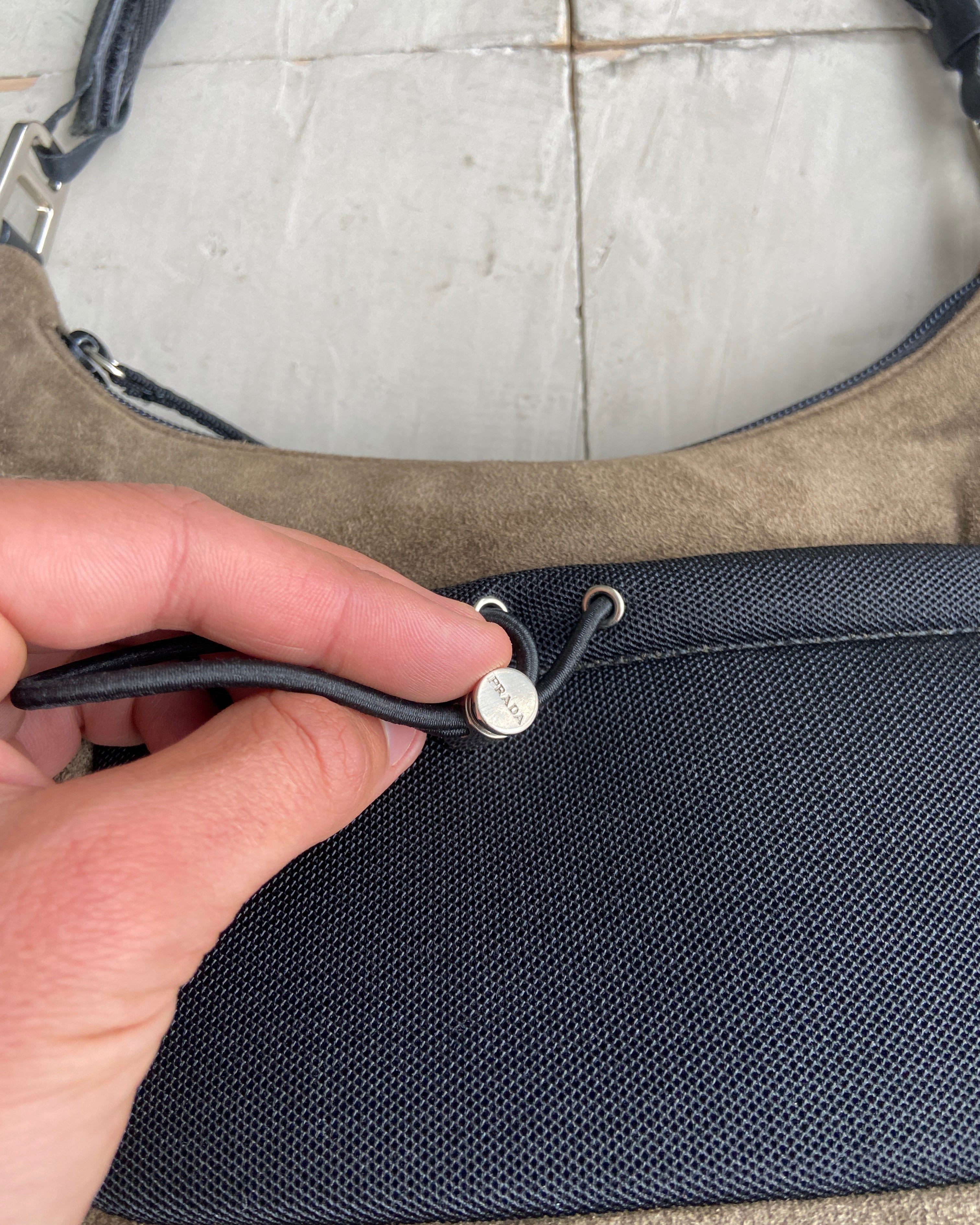 PRADA FW1999 SUEDE POUCH SHOULDER BAG