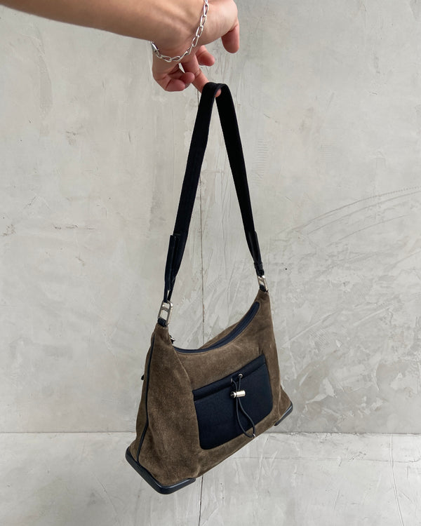 PRADA FW1999 SUEDE POUCH SHOULDER BAG