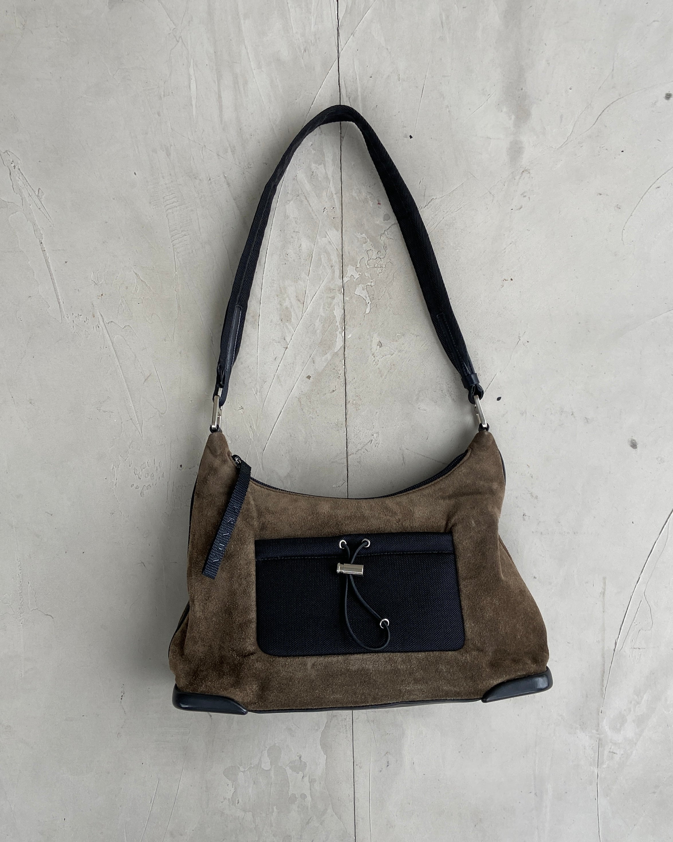 PRADA FW1999 SUEDE POUCH SHOULDER BAG
