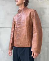 CP COMPANY 90'S LEATHER JACKET - L