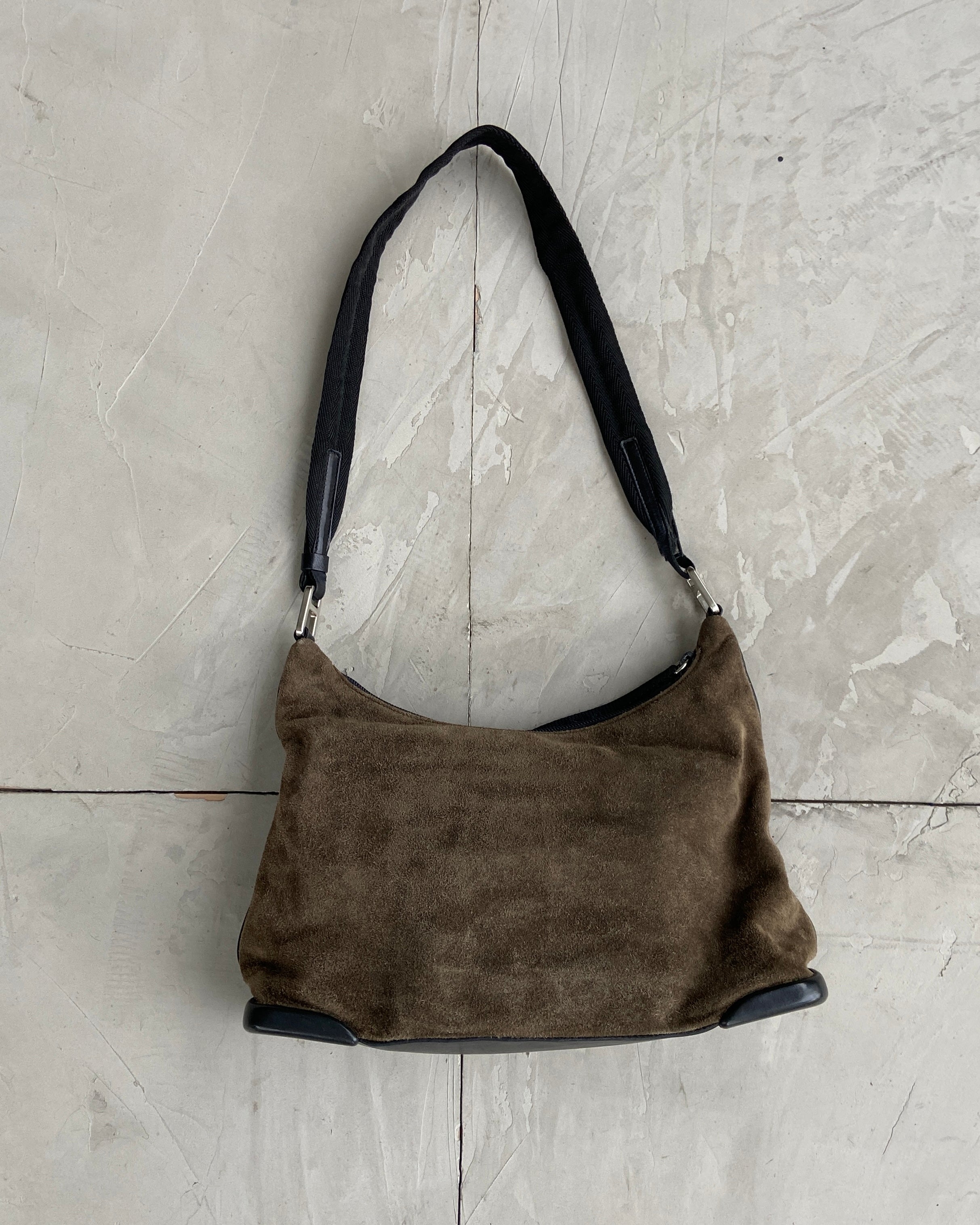 PRADA FW1999 SUEDE POUCH SHOULDER BAG