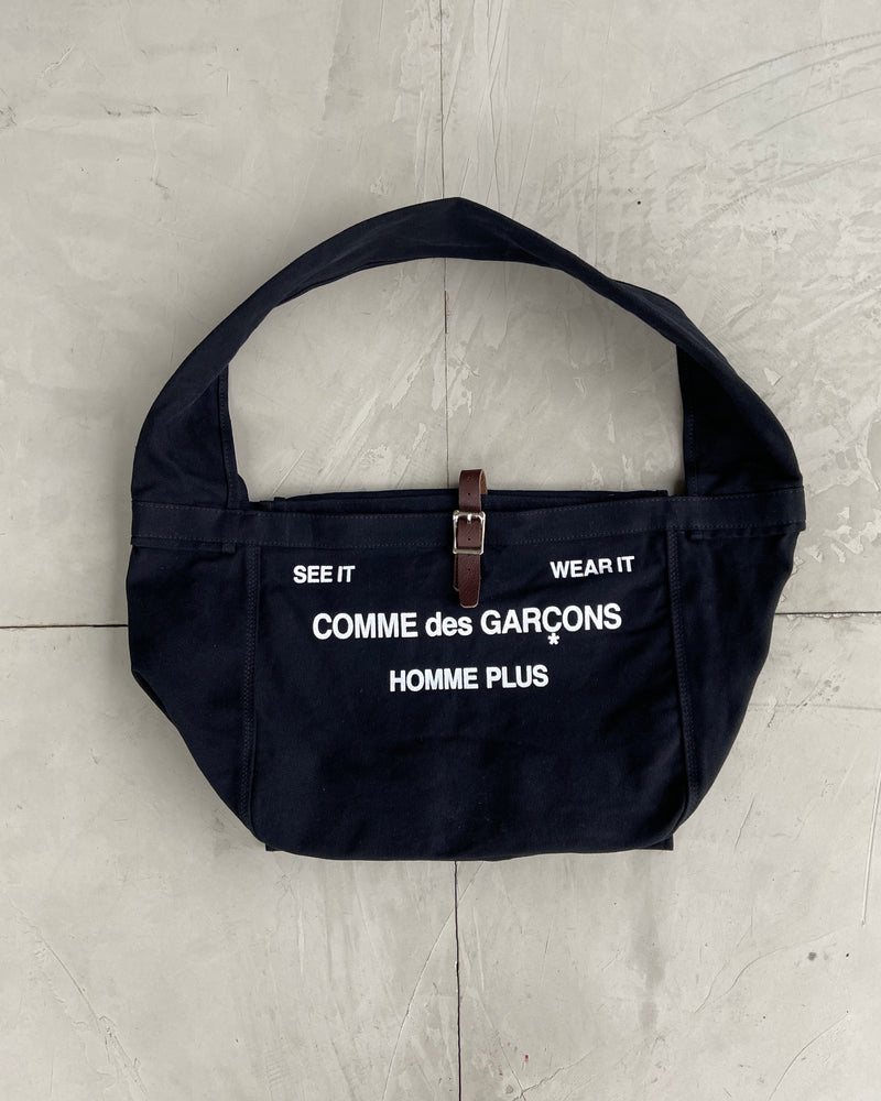 COMME DES GARCONS HOMME PLUS 'SEE IT WEAR IT' CANVAS BAG