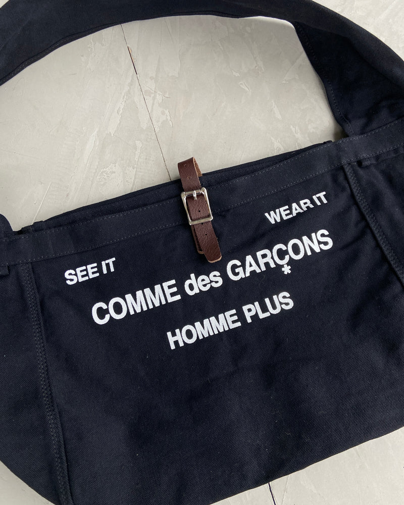 COMME DES GARCONS HOMME PLUS 'SEE IT WEAR IT' CANVAS BAG