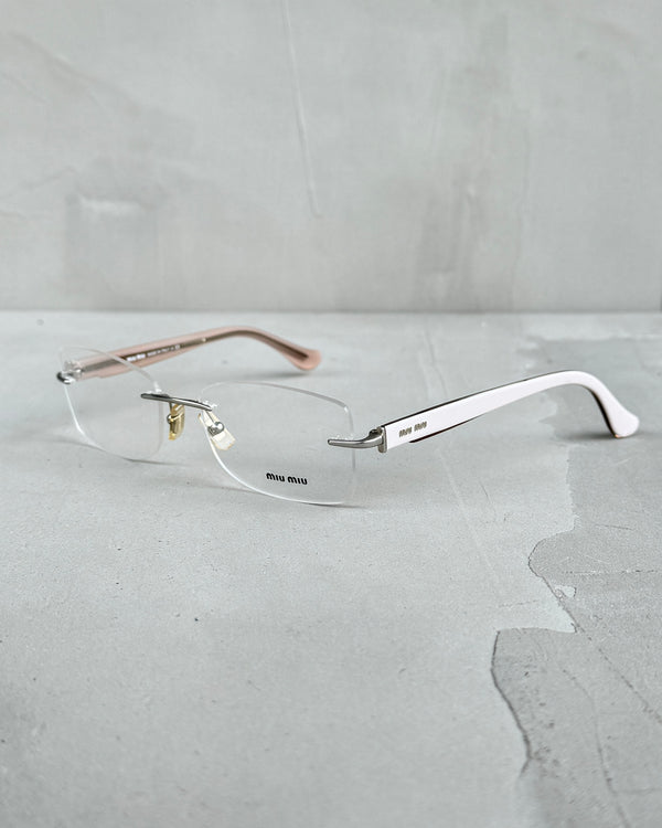 MIU MIU RIMLESS LENS BAYONETTA EYE GLASSES