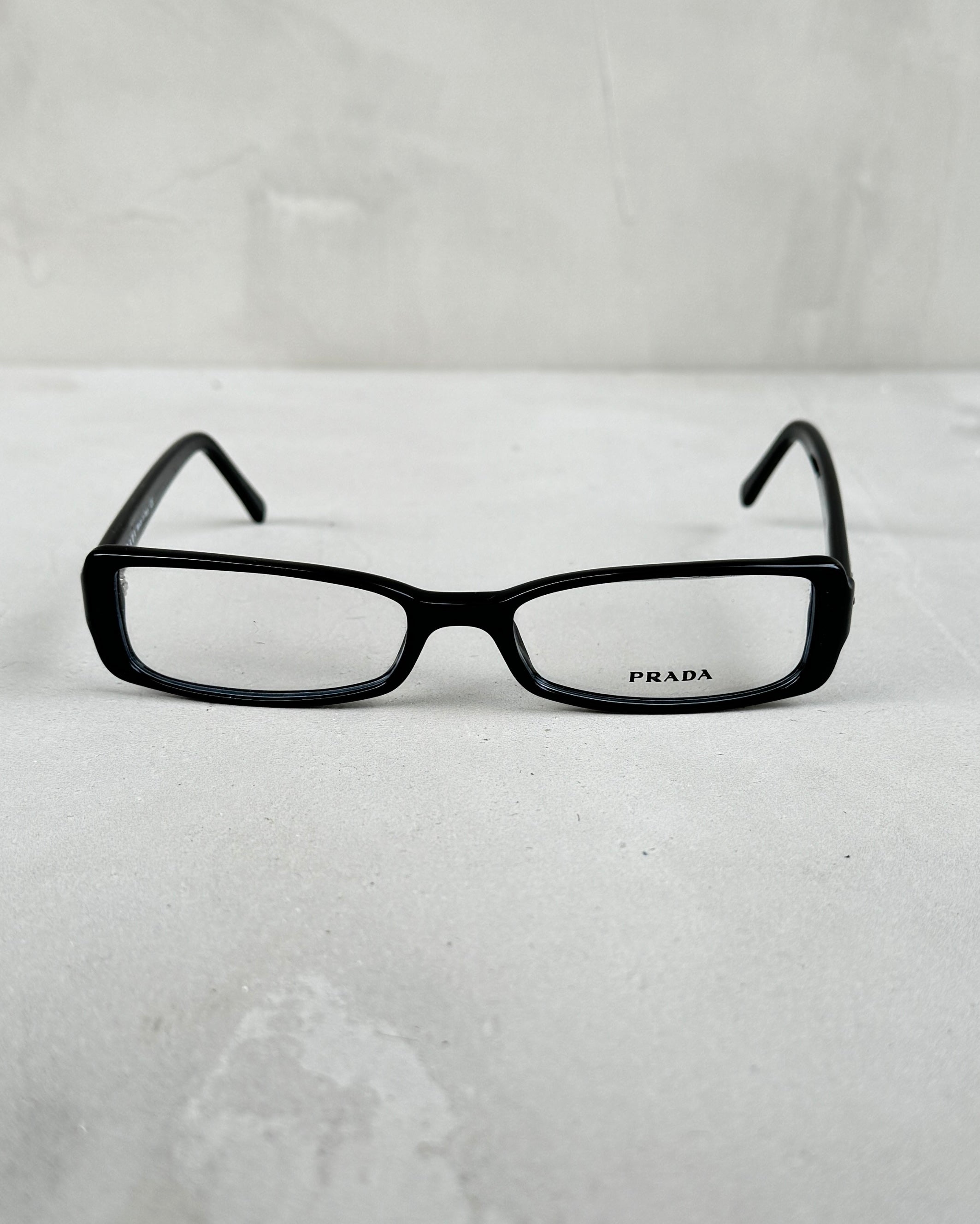 PRADA CLEAR LENS BLACK BAYONETTA EYE GLASSES