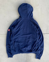 CAV EMPT HEAVYWEIGHT PIPED BLUE HOODIE - L