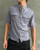 Gucci AW20 'Mon Petit Chou' Checkered Short Sleeve Shirt - M