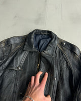 1980'S SWEDISH LEATHER MOTO JACKET