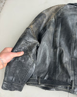 1980'S SWEDISH LEATHER MOTO JACKET